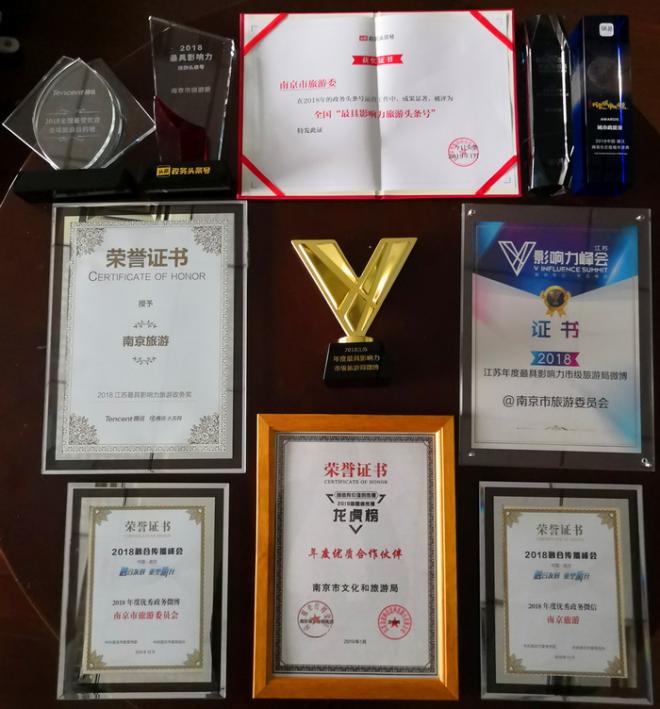2018南京旅游政務宣傳喜獲多項殊榮